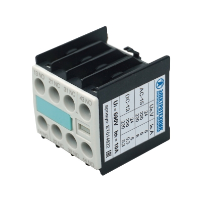 3RH1911-1FA40, 4НО, для контакторов типоразмера S00, фронтальный, винтовые клеммы, IP20 (ЭТ