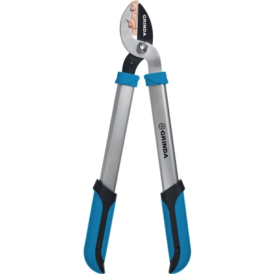 GRINDA PL-460A, длина 460 мм, лезвия из высокоуглеродистой закаленной стали, алюминиевые рукоятки, малый контактный сучкорез, PROLine (424516)