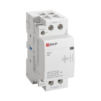 Контактор модульный КМ 40А 2NО (2 мод.) km-2-40-20