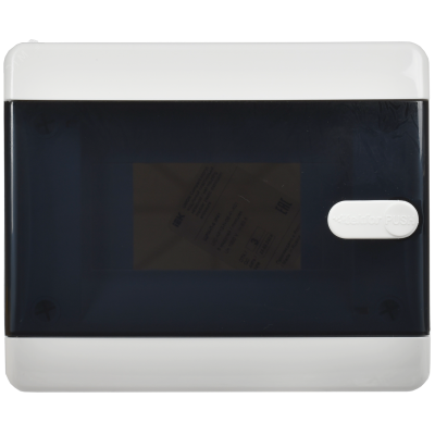 Корпус пластиковый навесной на 6 модулей ЩРН-П-6 IP41 UNION Compact черная прозрачная дверь UIC-KP12-N-06-41-K01