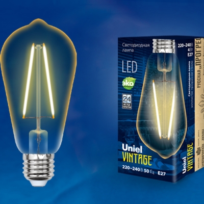 LED-ST64-4W/GOLDEN/E27 GLV22GO