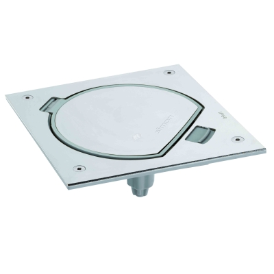 Основа с крышкой на защелке KGE без роз. K45 нерж. сталь Connect KSE0-23-72