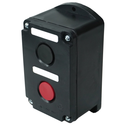 ПКЕ 222-2 У2, 10А, 660В, 2 элемента, чёрный и красный цилиндр, накладной, IP54 (ЭТ)
