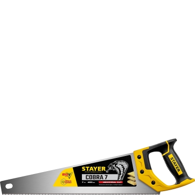 STAYER Cobra 7, 400 мм, универсальная ножовка, Professional (1510-40)