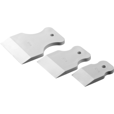 STAYER MAXFlat, 40 мм, 60 мм, 80 мм, для затирки швов эластичные, набор белых резиновых шпателей (1027-H3)