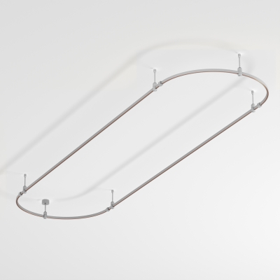 Трек ART-APRIORI-OVAL-ROD-200-3000x1000 (TN) (Arlight, IP20 Металл, 3 года) 050196