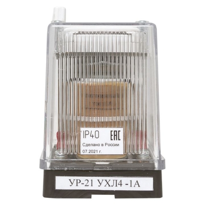 Указательное реле, переменного тока, ток срабатывания 0,16А, заднее присоединение, исполнение УХЛ4 ur21pert0.16azp