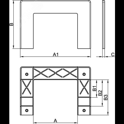 Ввод в стену для кабель-канала RQM 100 01776