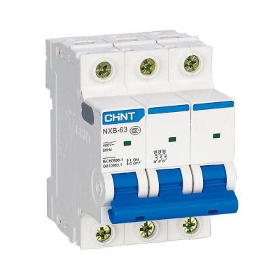 Выключатель автоматический модульный 3п C 16А 6кА NXB-63 CHINT 814170