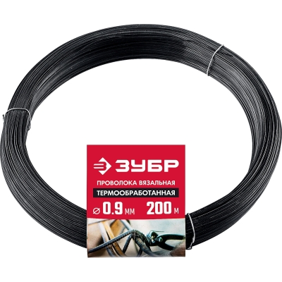 ЗУБР 0.9 мм х 200 м, термообработанная вязальная проволока (305415-09)