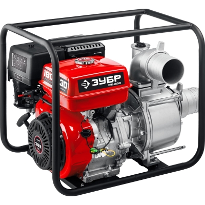 ЗУБР 1800 л/мин, мотопомпа бензиновая для грязной воды (МПГ-1800)
