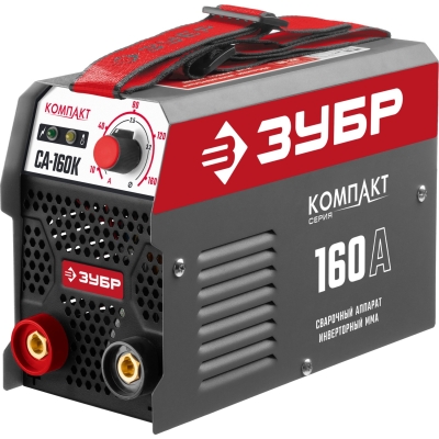 ЗУБР ММА, 160 А, КОМПАКТ, сварочный аппарат инверторный, макс. электрод Ø 3.2 мм (СА-160К)