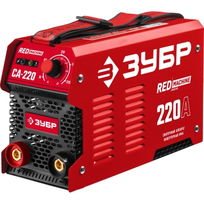 ЗУБР ММА, 220 А, RED MACHINE, сварочный аппарат инверторный, макс. электрод Ø 5.0 мм (СА-220)